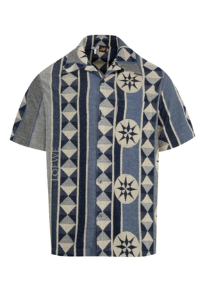 LOEWE patterned short-sleeves shirt - Blue