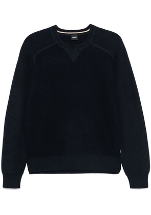 BOSS panelled sweater - Blue