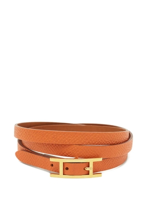 Hermès Pre-Owned Behapi leather bracelet - Orange