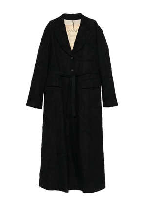 Masnada single-breasted coat - Black