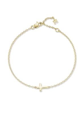 Mateo 14K yellow gold Mini Cross bracelet