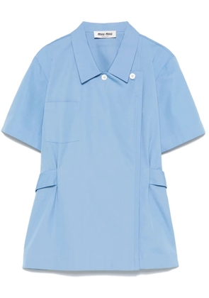 Miu Miu canvas shirt - Blue