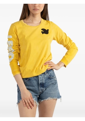 FreeCity long-sleeves graphic-print T-shirt - Yellow