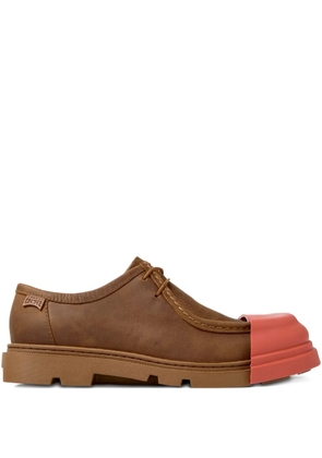 Camper Junction lace-up leather derby shoes - Brown