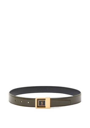 Saint Laurent logo-buckle belt - Green