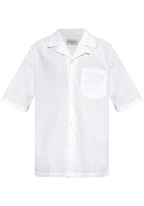 Officine Generale checkered shirt - White