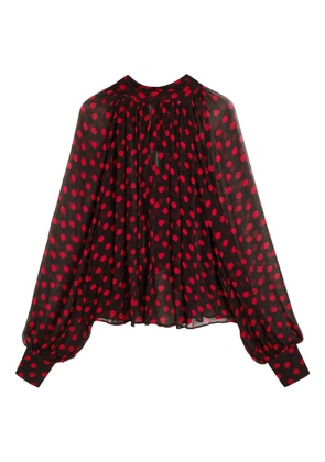Ronny Kobo polka-dot blouse - Black