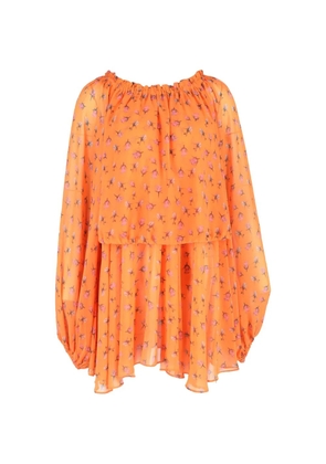 ROTATE BIRGER CHRISTENSEN floral-print dress - Orange