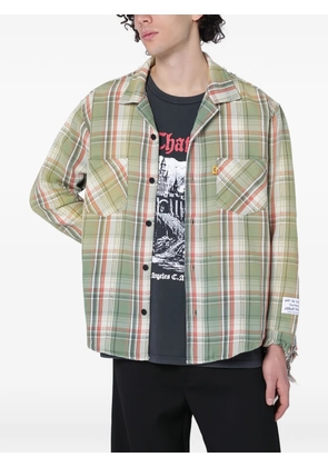 GALLERY DEPT. frayed plaid shirt - Green
