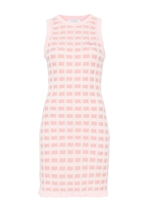 Maison Kitsuné Fox-motif midi dress - Pink