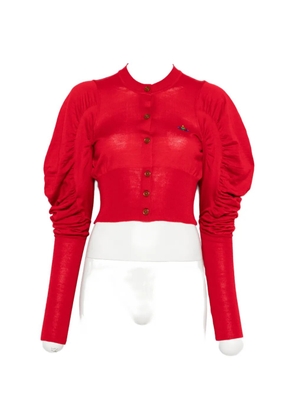 Vivienne Westwood puff-sleeve cardigan - Red