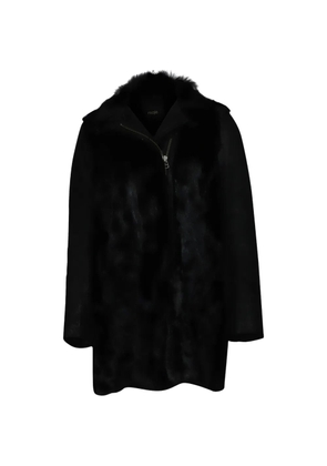 Maje zip-up coat - Black