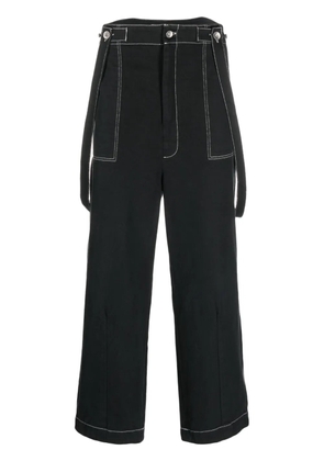Henrik Vibskov Early contrasting-stitch trousers - Black