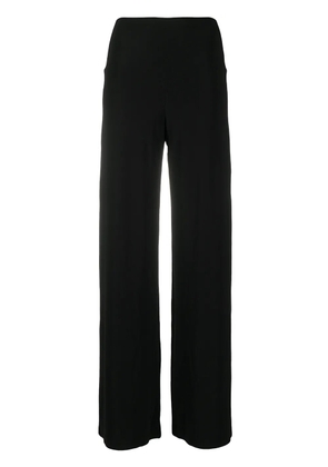 Norma Kamali mid-rise wide-leg trousers - Black
