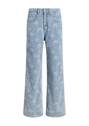 Cinq A Sept Betsy floral-print jeans - Blue