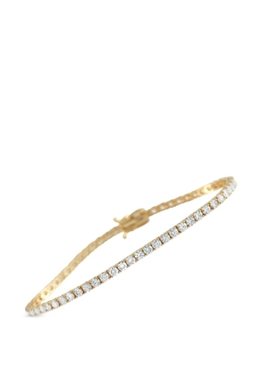 LB Exclusive lab-grown diamond yellow gold tennis bracelet