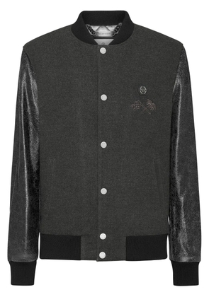 Philipp Plein Plein Club bomber jacket - Grey