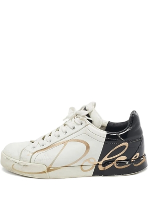 Dolce & Gabbana Pre-Owned panelled sneakers - White
