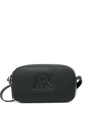 Armani Exchange logo-embossed cross body bag - Green