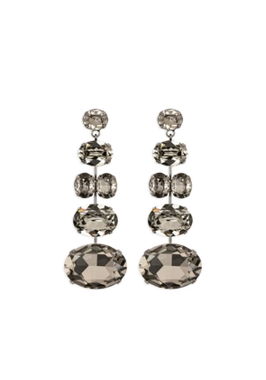 Jennifer Behr joanie oval earrings - Black