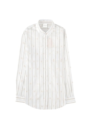 Drôle De Monsieur striped-pattern shirt - White