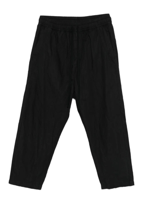 Thom Krom elasticated-waistband trousers - Black