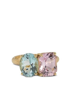 Irene Neuwirth 18K yellow gold Aquamarine Kunzite Gemmy ring