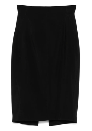 Mugler cut-out midi skirt - Black