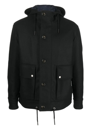 PT Torino buttoned hooded jacket - Black