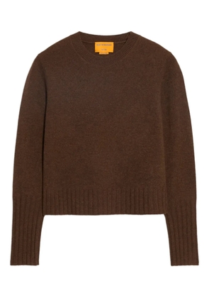 Guest In Residence Shrunken Crew cashmere sweater - Brown
