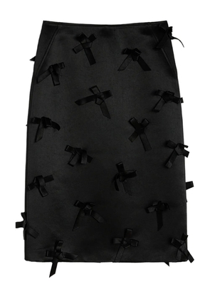 Jil Sander bow-embellished midi skirt - Black