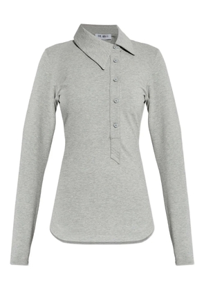 The Attico buttoned collared top - Grey