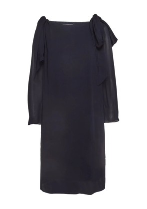 Chloé Pre-Owned crepe tie-sleeve dress - Blue
