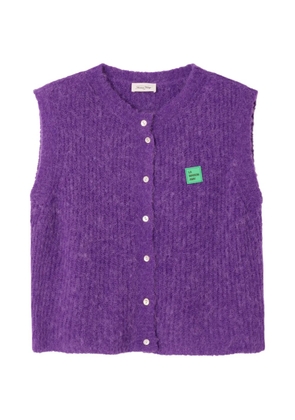 American Vintage East sleeveless cardigan - Purple