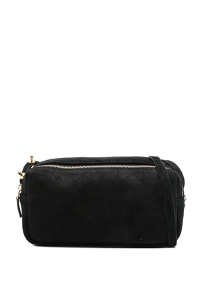 Elleme mini Trousse suede zip-top shoulder bag - Black