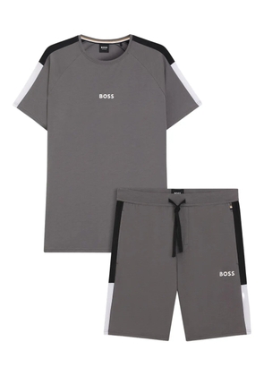 BOSS colour-block two-piece set - Grey