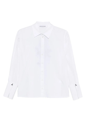Patrizia Pepe rose-motif shirt - White