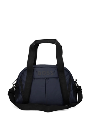 BOSS logo-plaque holdall - Blue