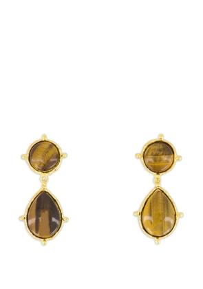 Sylvia Toledano 2 Pierres Dots Drop earrings - Gold