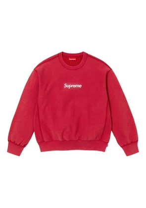Supreme washed box logo 'SS 25 - Red' sweatshirt
