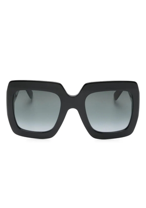 Gucci Pre-Owned GG square-frame sunglasses - Black