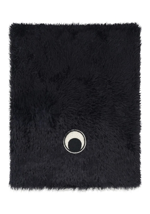 Marine Serre fluffy-knit neck scarf - Black