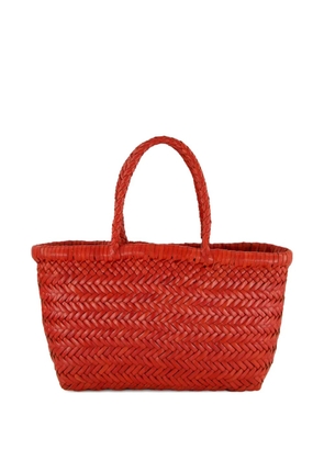 DRAGON DIFFUSION woven flat mini tote bag - Red