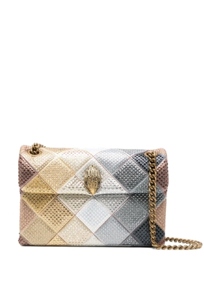 Kurt Geiger London medium Kensington embellished diamond shoulder bag - Gold