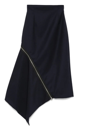 Monse zip-detail midi skirt - Blue