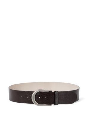 Brunello Cucinelli leather belt - Black