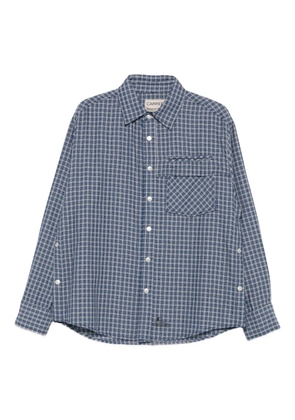 Carrer checked chest-pocket shirt - Blue