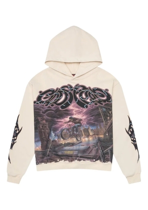 GODSPEED B.M.X. graphic-print hoodie - Neutrals