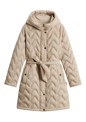 Woolrich quilted hooded parka - Neutrals
