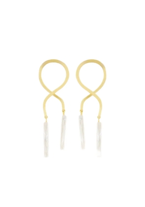 Lizzie Fortunato twisted-design earrings - Gold